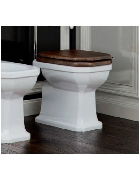 Sbordoni Romana Floor-standing WC with wall drain and toilet seat