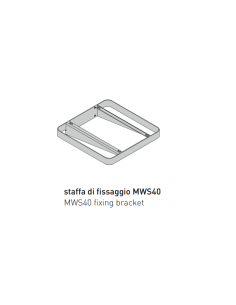 Fixing bracket for Miniwash 40 Flaminia washbasin