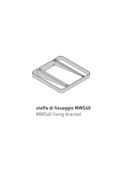 Fixing bracket for Miniwash 40 Flaminia washbasin