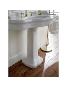 Sbordoni Palladio Colonna per lavabo in ceramica bianca