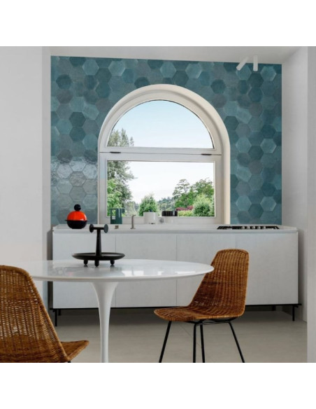 Marazzi Crogiolo Lume Blue Esagonal Lux 18,2x21 MFFF - Best Price