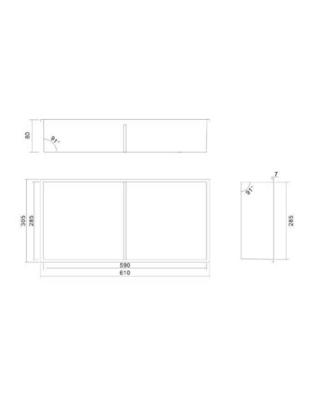 Stainless Steel Shower Niche 30x60 cm Built-in Brushed Gold