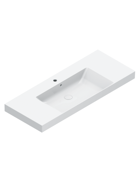 Catalano Zero washbasin 125x50 cm with side shelves