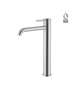 Newform X-Steel 316 Single-lever mixer, high version, for countertop washbasin, without waste