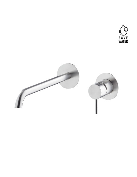 Newform X-Steel 316 Wall mounted basin mixer without waste