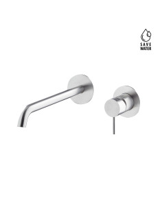 Newform X-Steel 316 Wall mounted basin mixer without waste long spout