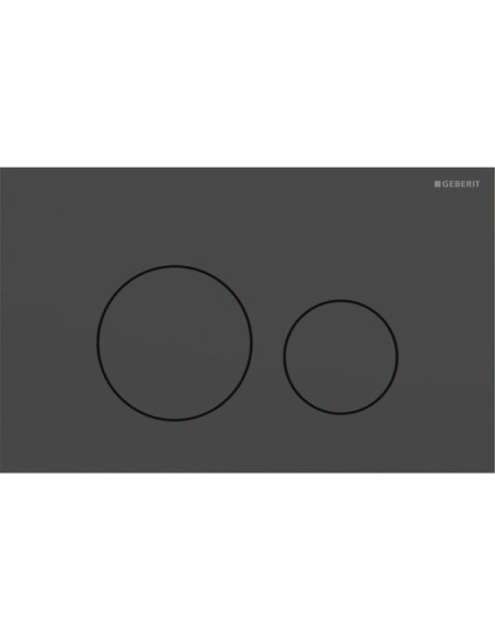Flush Plate Geberit Sigma40 Round matte black 115.628.14.1