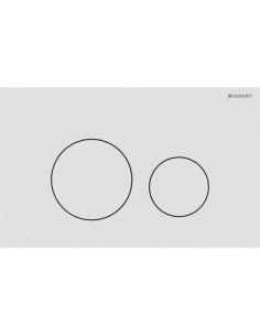 Flush Plate Geberit Sigma40 Round matte white 115.628.JT.1