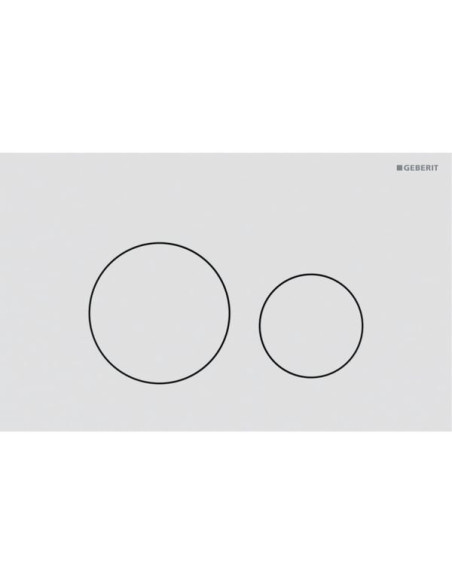 Flush Plate Geberit Sigma40 Round matte white 115.628.JT.1