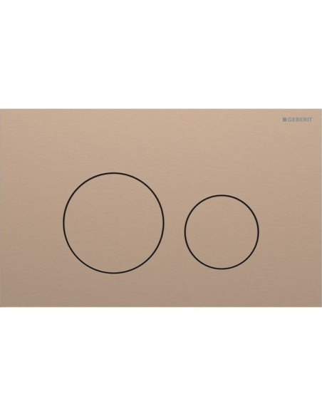 Flush Plate Geberit Sigma40 Round brushed red gold 115.628.QB.1