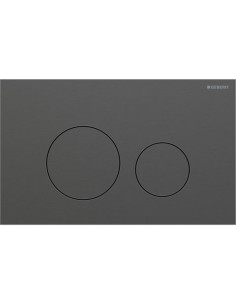 Flush Plate Geberit Sigma40 Round brushed chrome black 115.628.QD.1