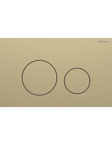 Flush Plate Geberit Sigma40 Round brushed brass 115.628.QF.1