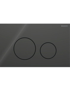 Flush Plate Geberit Sigma40 Round black 115.628.SJ.1