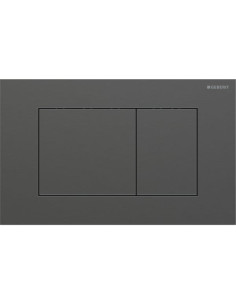 Flush Plate Geberit Sigma40 Square brushed chrome black 115.629.QD.1
