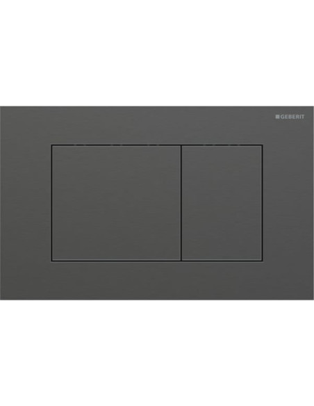 Flush Plate Geberit Sigma40 Square brushed chrome black 115.629.QD.1