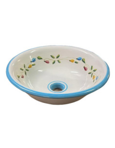 Handmade and hand-painted washbasin, 42 cm diameter   DECOR2