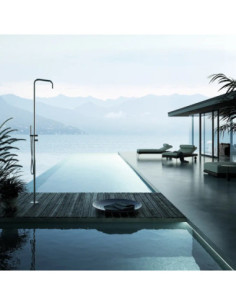 Aquaelite Freestanding Outdoor Shower Column ø 35 mm in Stainless Steel 316L   CL031E