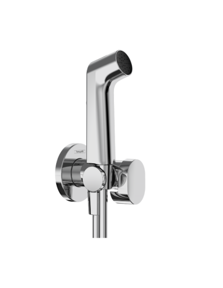Hansgrohe 1jet S EcoSmart Cold Water Bidet Shower with Porter Set and 125 cm Shower Hose