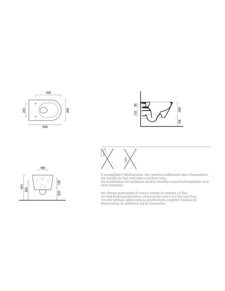 Catalano Zero 55 wall-hung bidet