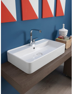Flaminia Miniwash 75 countertop sink with tap ledge