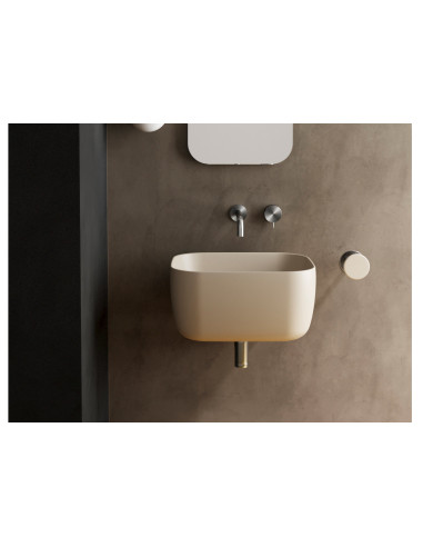 Galassia LOLA Wall-Mounted Sink in Matt White
