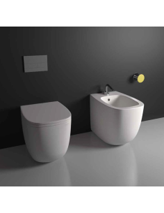 Galassia Lola Series Back-to-Wall Toilet, Bidet, and Soft-Close Seat