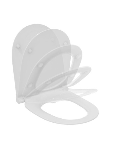 Ideal Standard I.LIFE O Wall-Hung Sanitary Ware with Hydrotwist toilet, bidet, and soft-closing seat