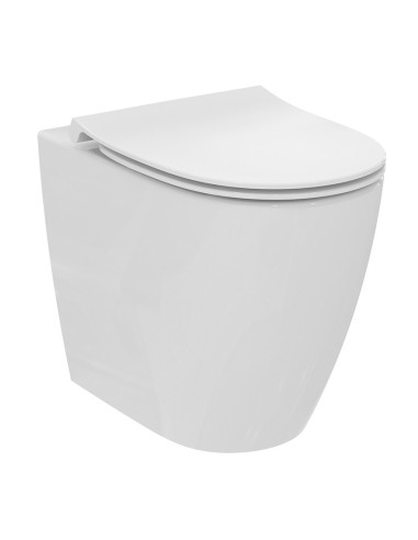 Ideal Standard I.LIFE O back-to-wall sanitary ware, Hydrotwist toilet, bidet, and soft-closing toilet seat