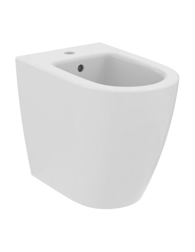 Ideal Standard I.LIFE O back-to-wall sanitary ware, Hydrotwist toilet, bidet, and soft-closing toilet seat