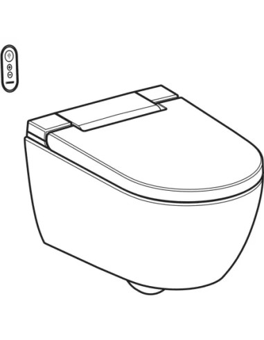 Geberit AquaClean Alba wall-hung toilet with bidet function