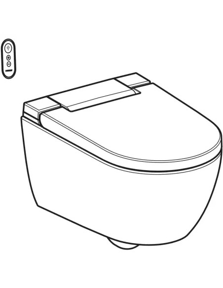 Geberit AquaClean Alba wall-hung toilet with bidet function