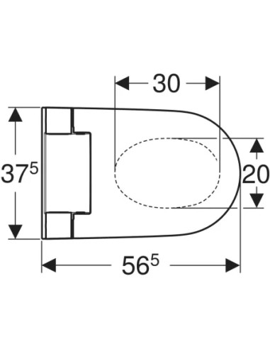 Geberit AquaClean Alba wall-hung toilet with bidet function