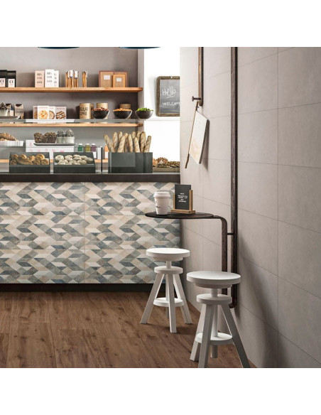 DECORO MARAZZI CHALK DECORO ORIG GREY 25X76