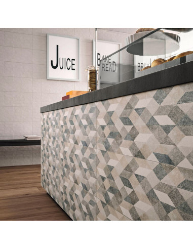 DECORO MARAZZI CHALK DECORO ORIG GREY 25X76