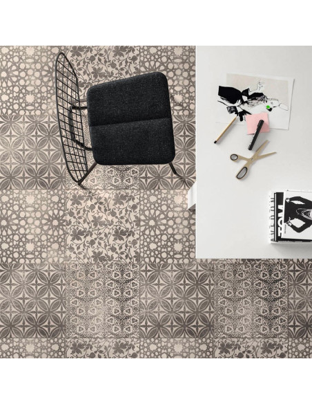 DECORATION MARAZZI POWDER LIBERTY SMOKE GRAPHITE CRETE 75X75