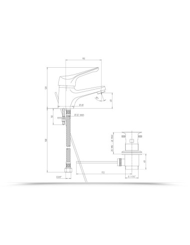 Paini Pilot miscelatore monocomando lavabo
