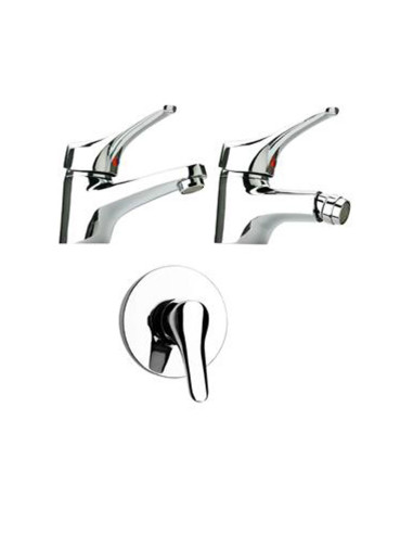 Paini Pilot Kit miscelatore monocomando lavabo, bidet e doccia incasso