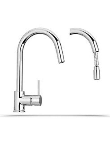 Paini Cox miscelatore monocomando lavello con doccetta  estraibile