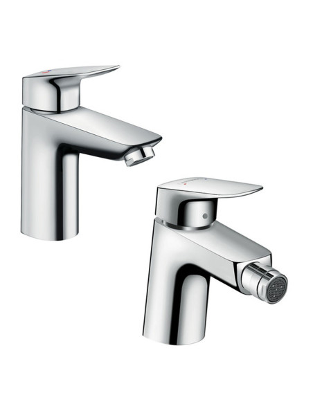 Hansgrohe kit Logis miscelatore monocomando lavabo e bidet