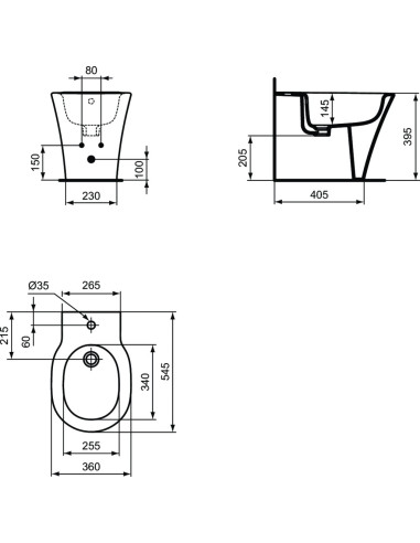 Ideal Standard Connect Air Back To Wall Toilet Bidet And Seat Quaranta Ceramiche