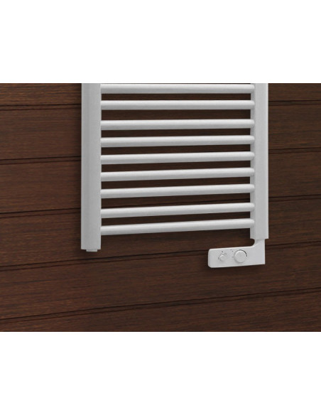 Termoarredo elettrico Lazzarini Cortina bianco con termostato 720x400