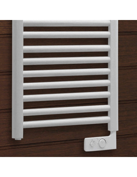 Termoarredo elettrico Lazzarini Cortina bianco con termostato 1703x550