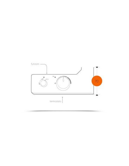 Termoarredo elettrico Lazzarini Cortina cromato con termostato 842x500