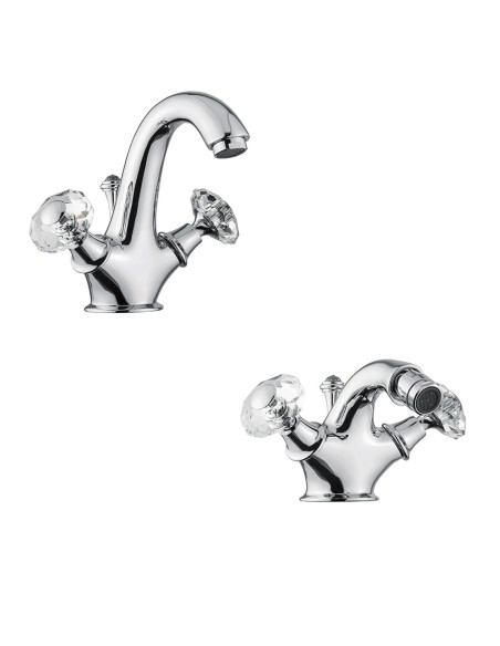 Bugnatese Axo Eternity kit monoforo lavabo e bidet