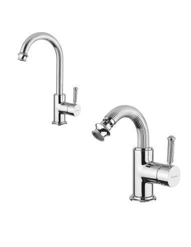 Bugnatese Athena kit miscelatore monocomando lavabo e bidet