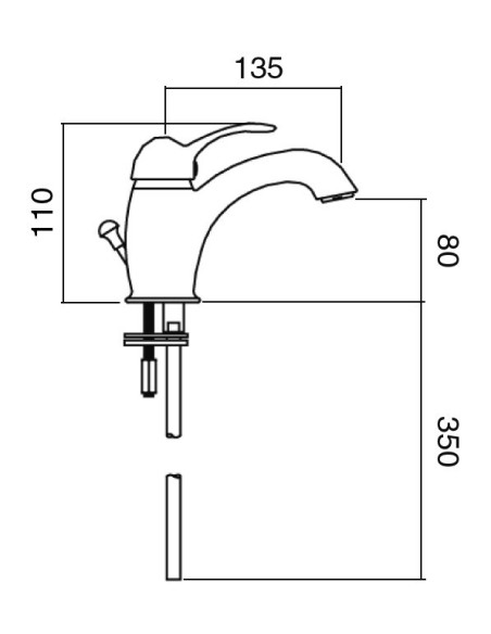 Raf Twigg kit miscelatore monocomando lavabo e bidet