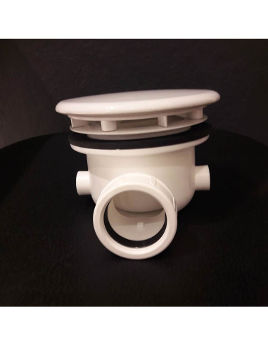 Sifone per p.doccia 90mm ceramica bianca