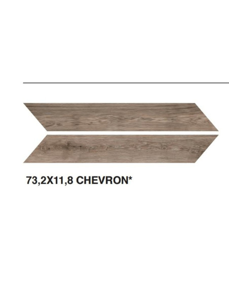 MARAZZI TREVERKMUST BROWN CHEVRON 73.2X11.8