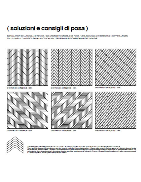 MARAZZI TREVERKMUST TAUPE CHEVRON 73.2X11.8