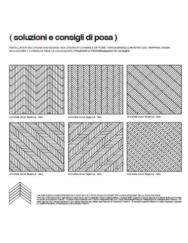 MARAZZI TREVERKMUST TAUPE SELECTION CHEVRON 73.2X11.8